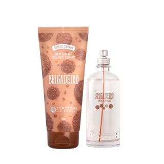 Combo Brigadeiro: Spray Perfumado e Calda Sabonete Esfoliante